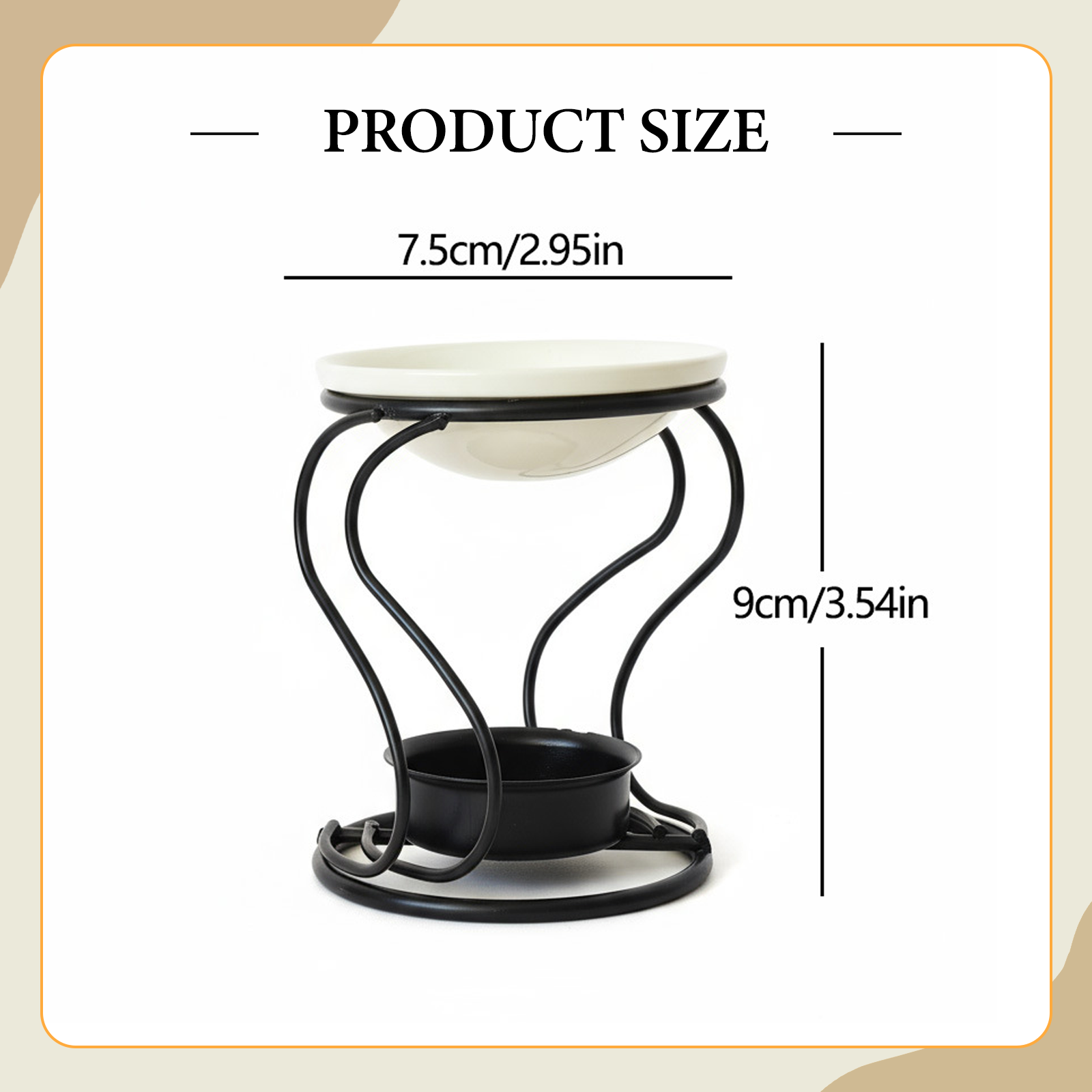 Perfume Fragrance Base - Creative Metal Oil Burner Wax Warmer