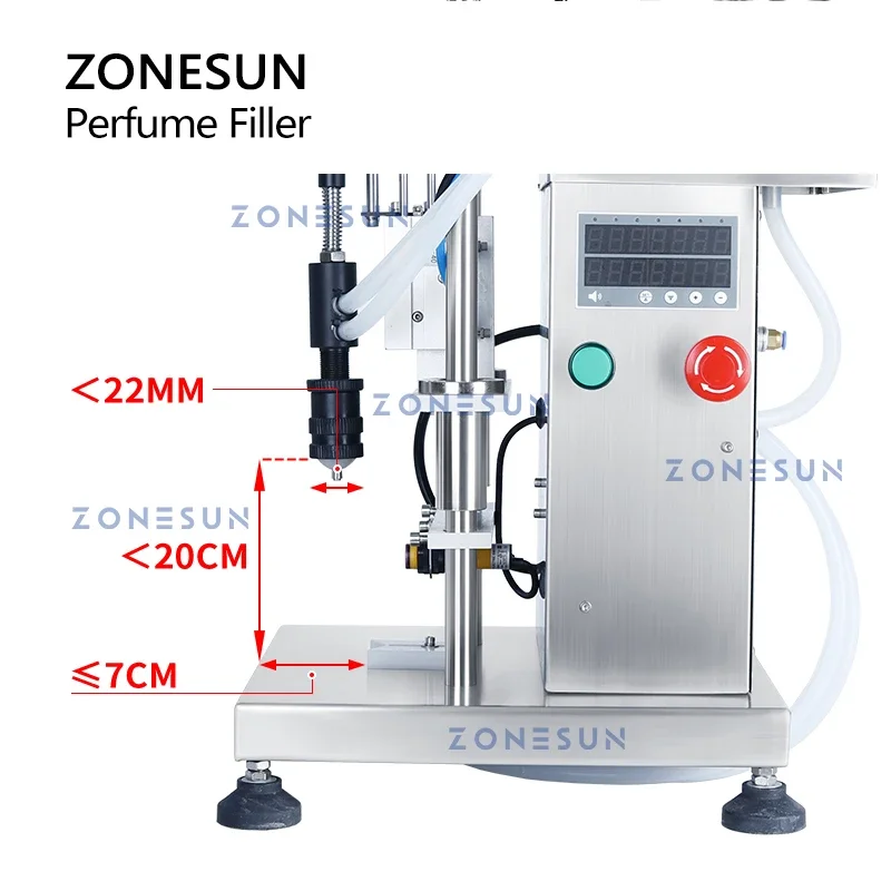Perfume Fragrance Machine - ZONESUN ZS-YTZL500S Single Head Pneumatic Vacuum