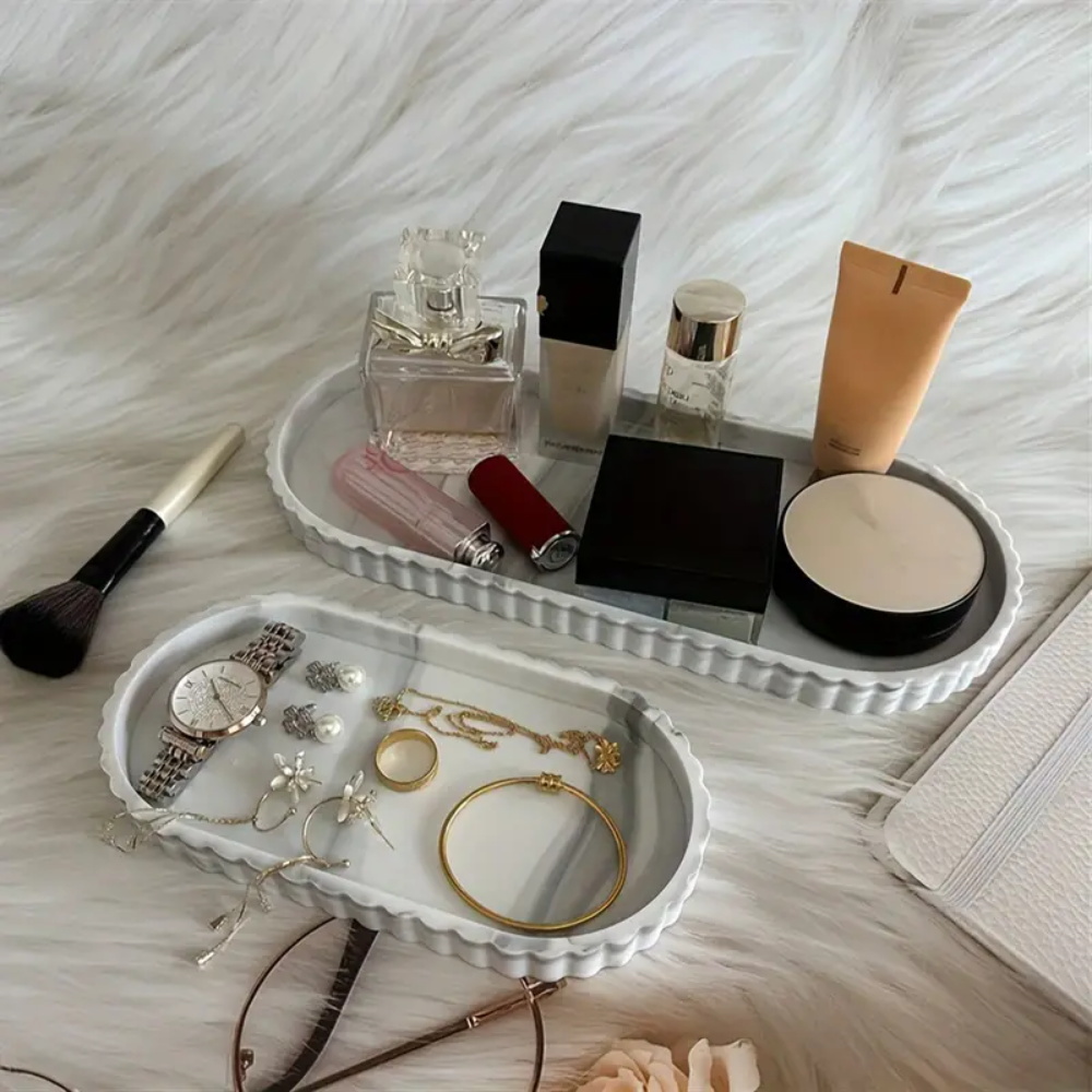 Perfume Fragrance Vending Machine - 1-Piece Oval Vanity Tray, Countertop Soap