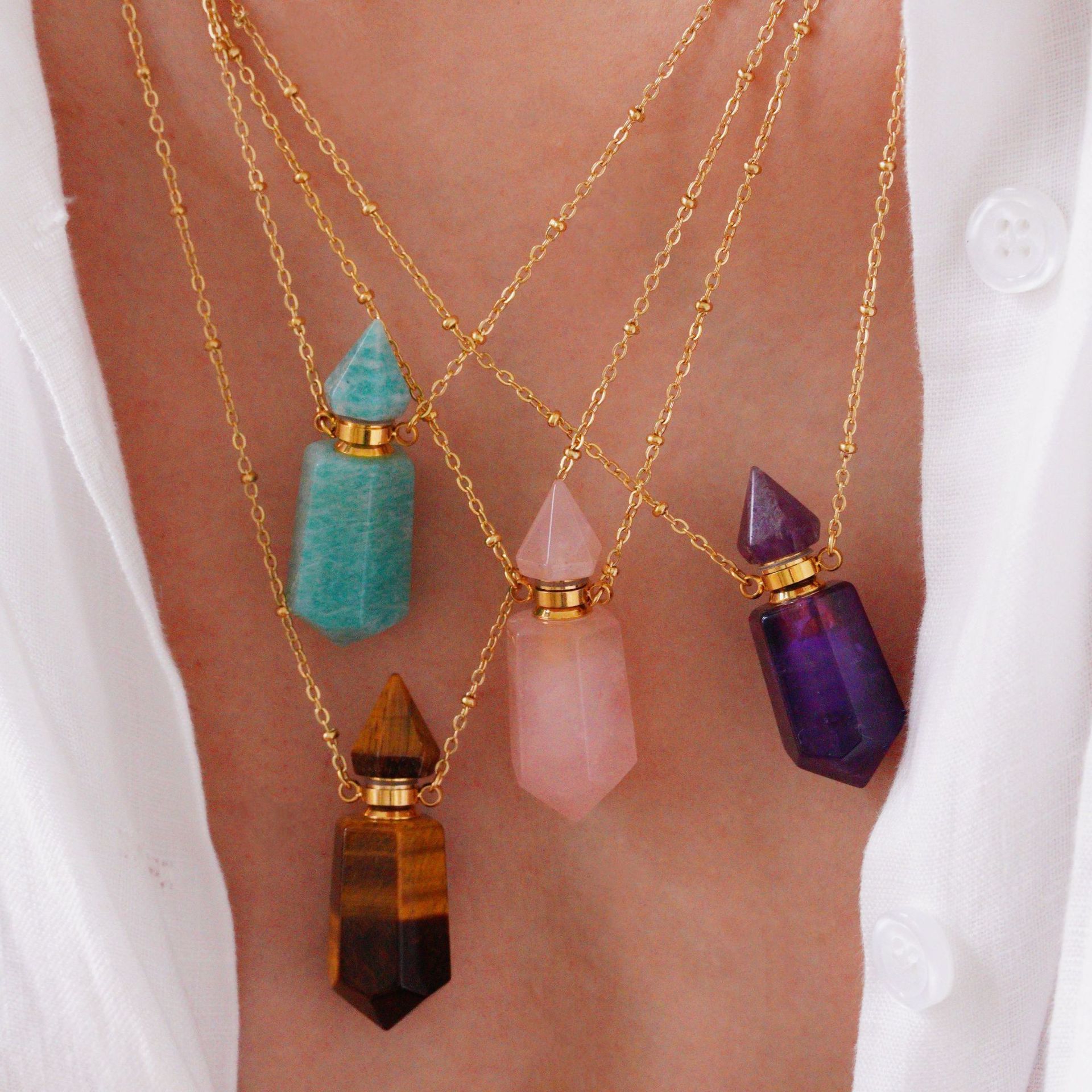 Perfume Và Fragrance - V. Stainless Steel Six Prism Style