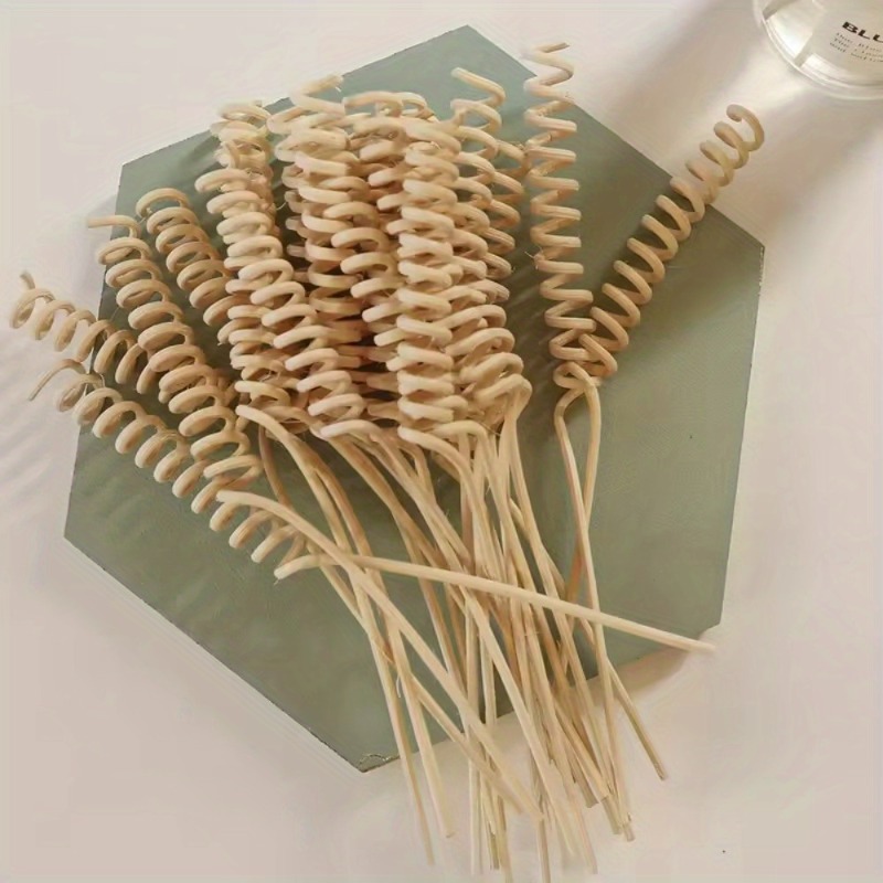 Perfume Fragrance Stick - 10Pcs Plant Curved Rattan Sticks Aromatherapy