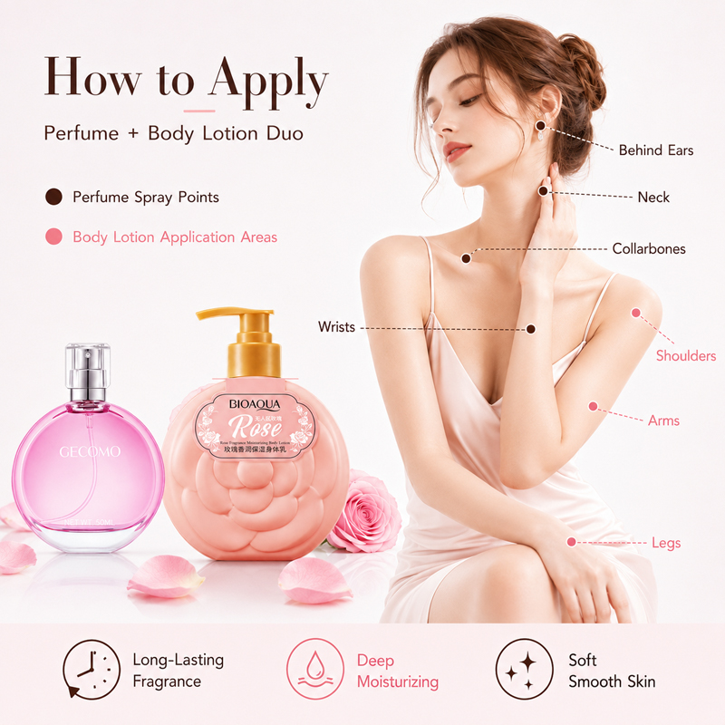 GECOMO Women's Perfume Set 50m - Perfume Fragrance Body Lotion review and price