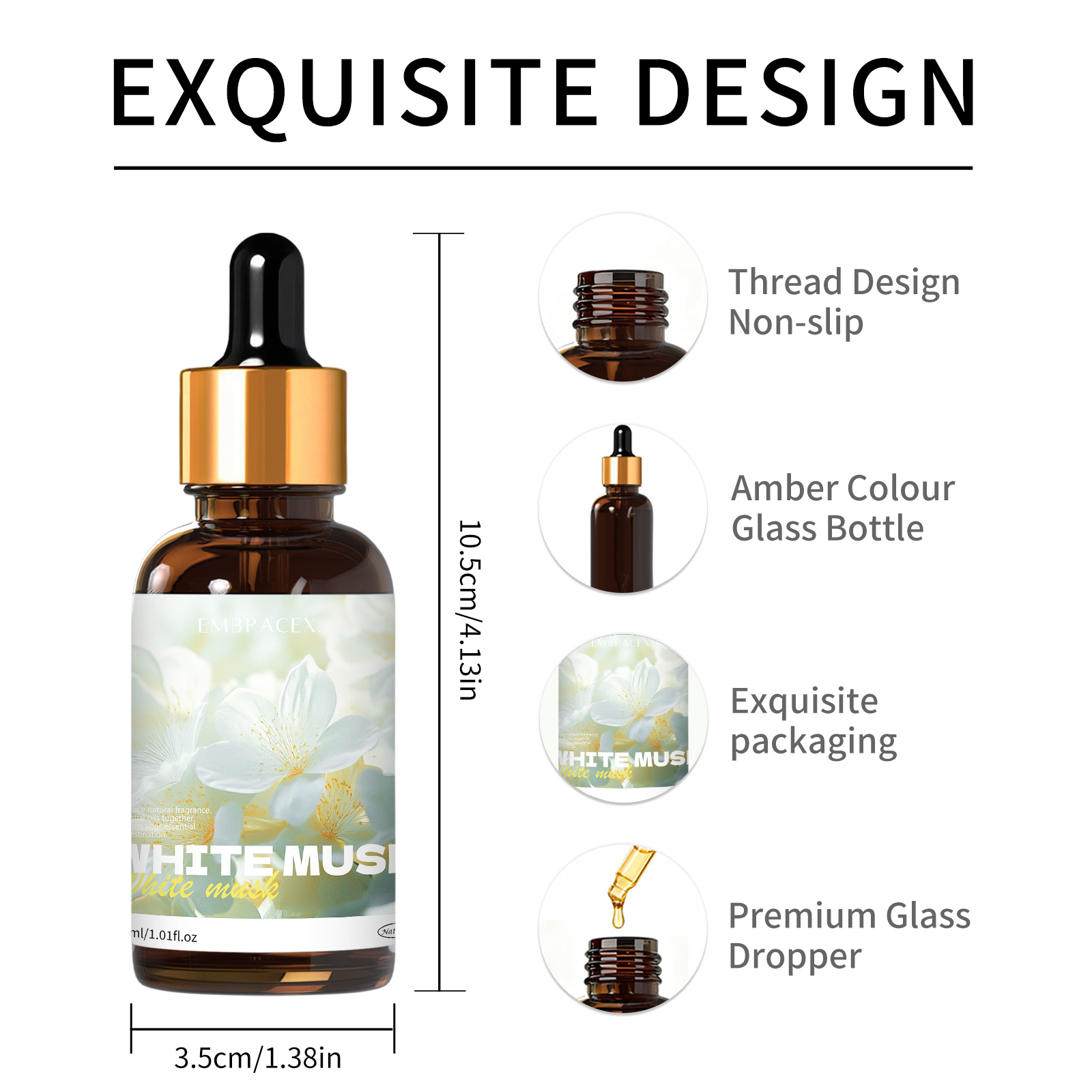 30ml White Musk Essential Oil  - Musk White Oil review and price